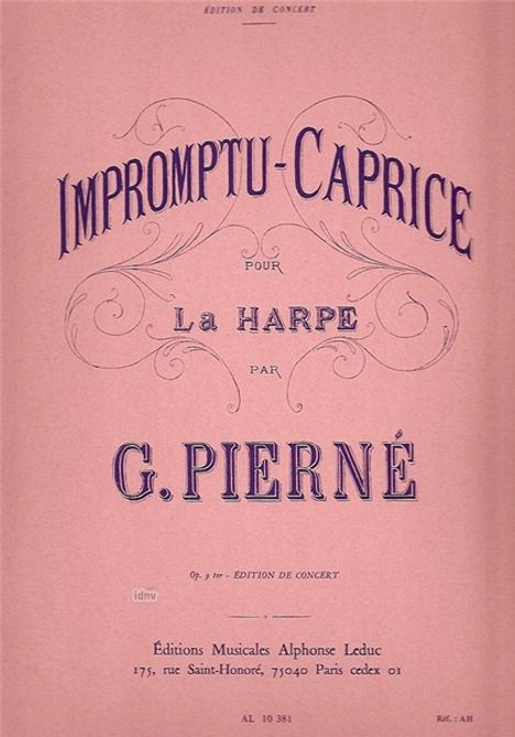 Pierne: Impromptu Caprice op. 9 Ter, Noten