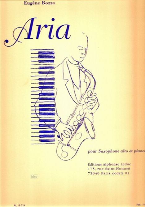 Eugene Bozza: Aria, Noten