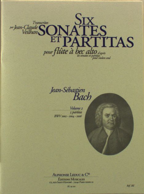 Veilhan: 6 Sonates Et Partitas, Noten