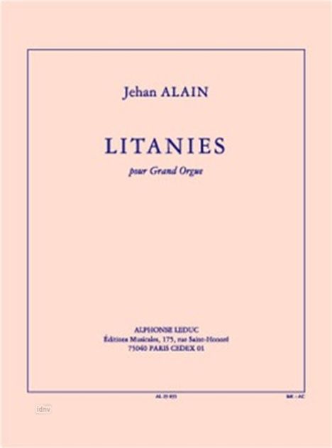 Jehan Alain: Litanies, Noten