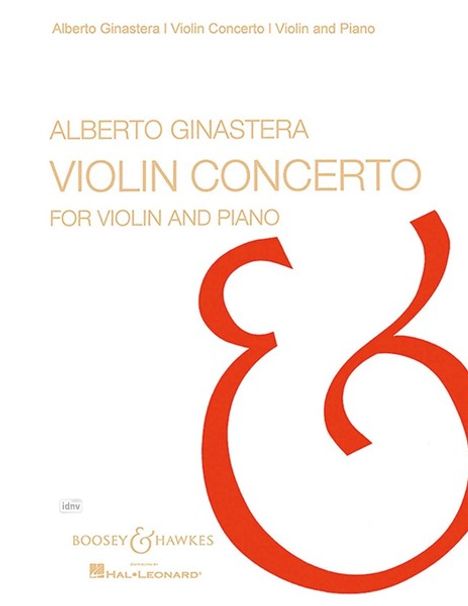 Alberto Ginastera: Violinkonzert op. 30, Noten