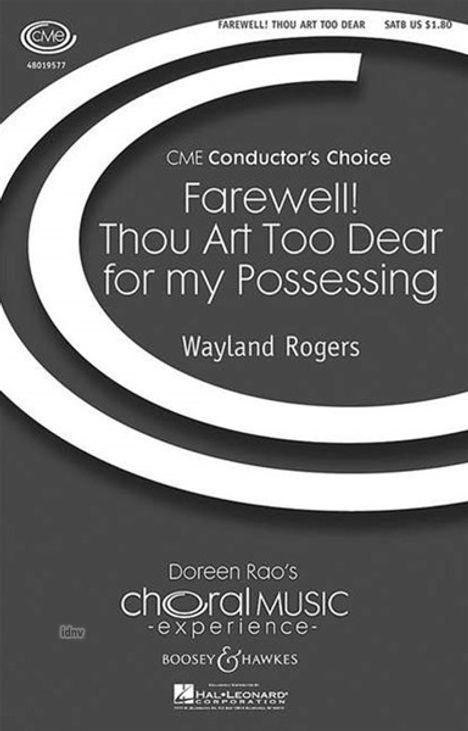 Wayland Rogers: Farewell Thou art too dear for my possessing, Noten