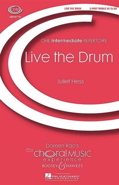 Juliet Hess: Live the Drum, Noten