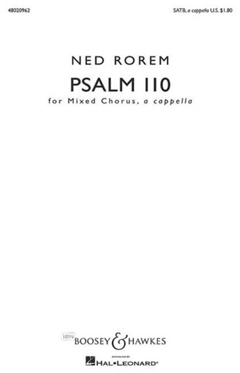 Ned Rorem: Psalm 110, Noten