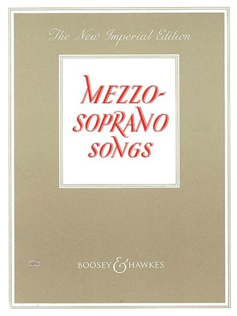 Mezzo-Soprano Songs, Buch