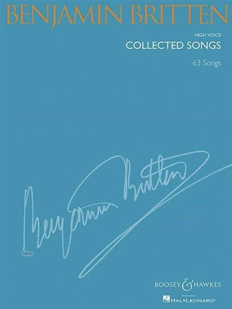 Benjamin Britten: Collected Songs, Noten