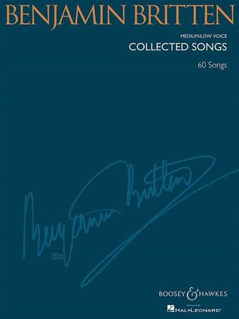 Benjamin Britten: Collected Songs, Noten