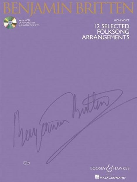 Benjamin Britten: 12 Selected Folksong Arrangements, Noten