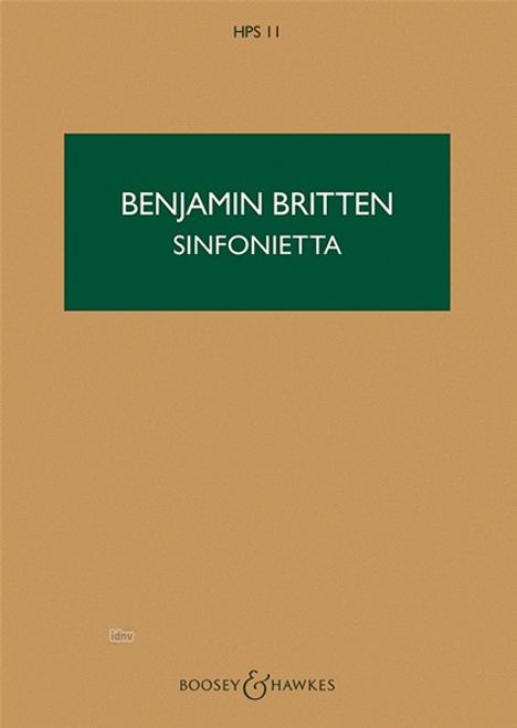 Benjamin Britten: Sinfonietta op. 1 (1932), Noten