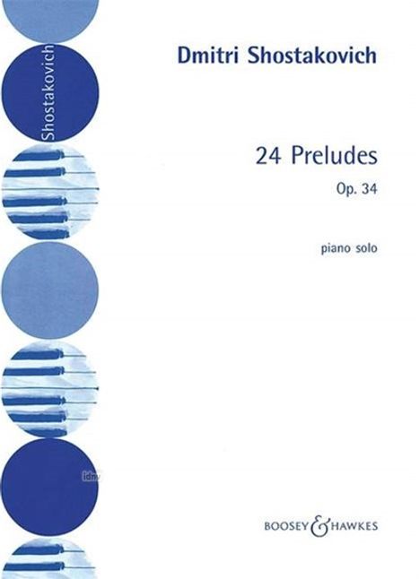 Schostakowitsch, Dmi:24 Präludien op. 34 /Klav, Noten