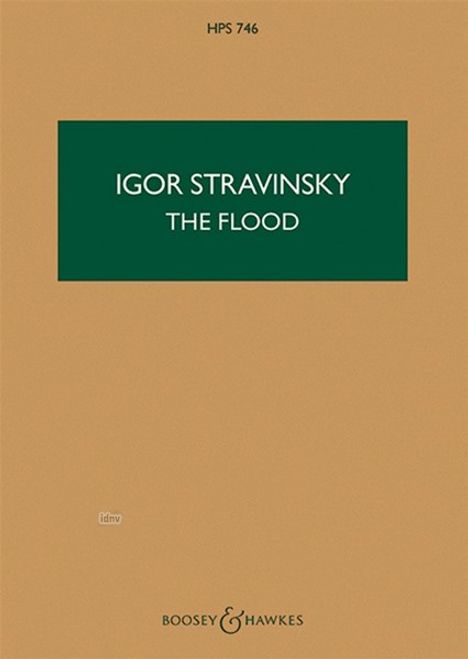 Igor Strawinsky: The Flood, Noten