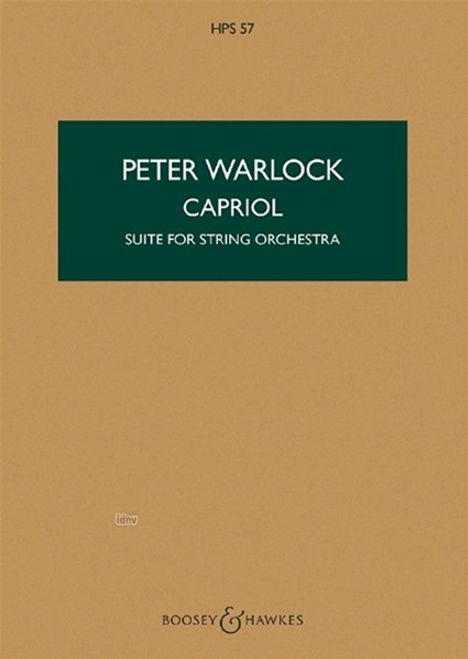 Peter Warlock: Capriol, Noten