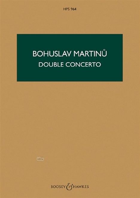 Bohuslav Martinu: Martinu,B.          :Doub... /ST /2StrOrch/Kla, Noten