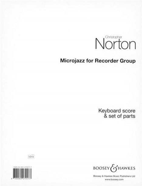 Christopher Norton: Microjazz for Recorder Group, Noten