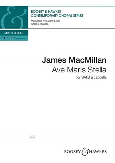 James MacMillan: Ave Maris Stella, Noten