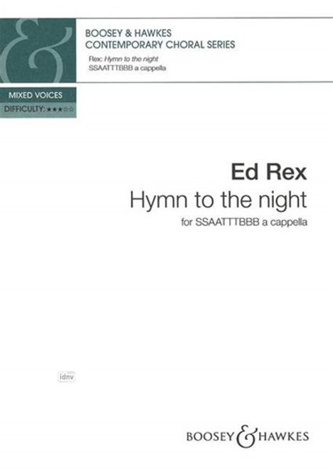 Ed Newton-Rex: Hymn to the night, Noten