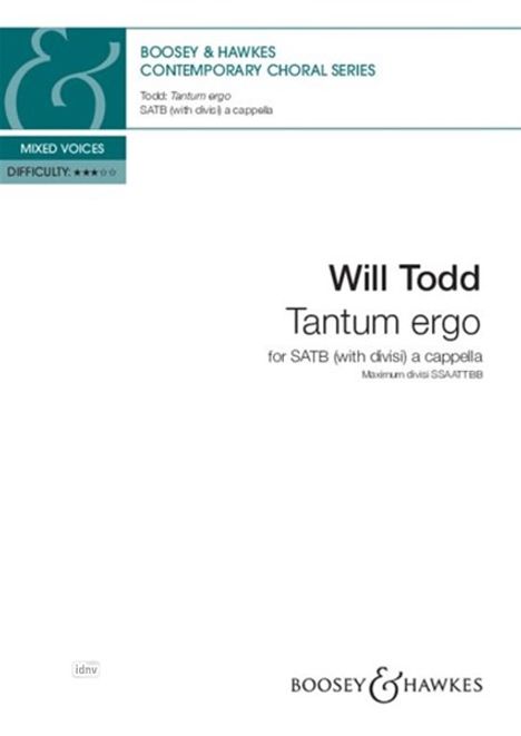 Will Todd: Tantum ergo, Noten