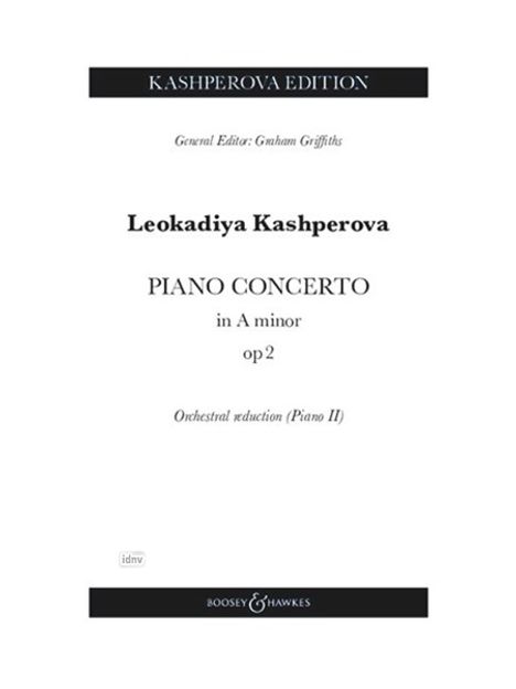 Piano Concerto in A minor, Buch