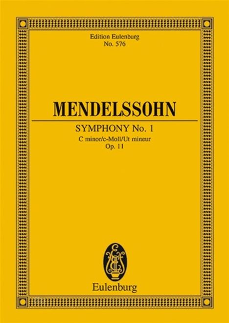 Felix Mendelssohn Bartholdy: Sinfonie Nr. 1 c-Moll op. 11, Noten