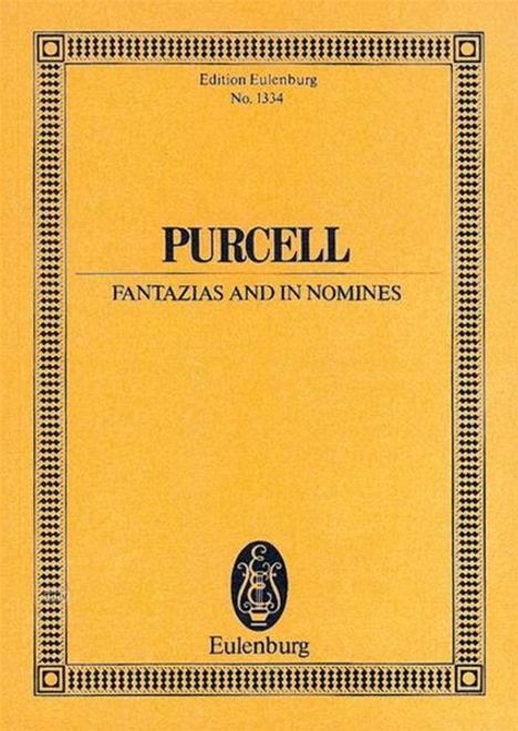 Henry Purcell: Fantazias and In Nomines, Noten