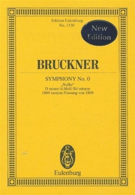 Anton Bruckner: Sinfonie Nr. 0 d-Moll, Noten