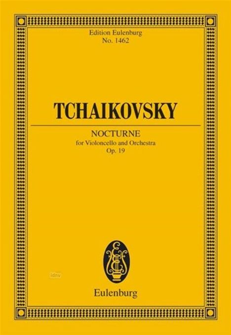 Peter Iljitsch Tschaikowsky: Nocturne d-Moll op. 19 CW 349, Noten