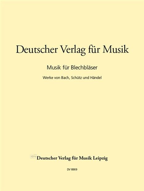 Heinrich Schütz: Musik für Blechbläser, Noten