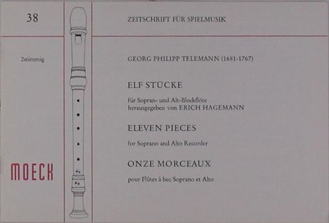 Georg Philipp Telemann: Elf Stücke, Noten