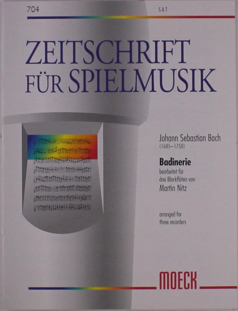 Johann Sebastian Bach: Bach,J.S.           :Badinerie /P/E /3 Bfl /BR, Noten