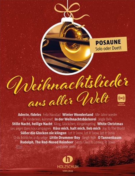 Uwe Sieblitz: Weihnachtslieder aus aller Welt - Posaune, Noten