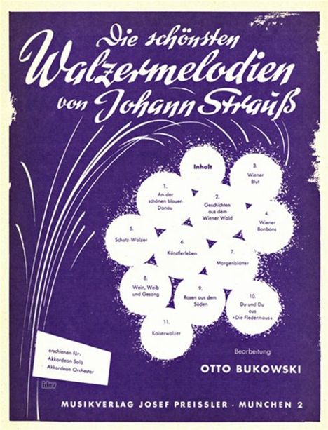 Johann Strauss II: Die schönsten Walzermelodien von Johann Strauß, Noten