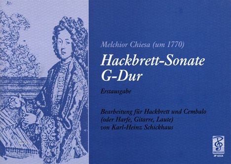 Melchior Chiesa: Hackbrett-Sonate G-Dur, Noten