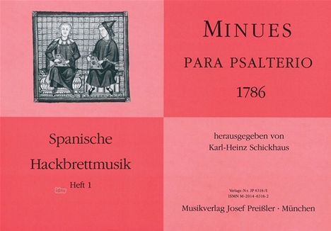 Karl Heinz Schickhaus: Minues para Psalterio 1786, Noten