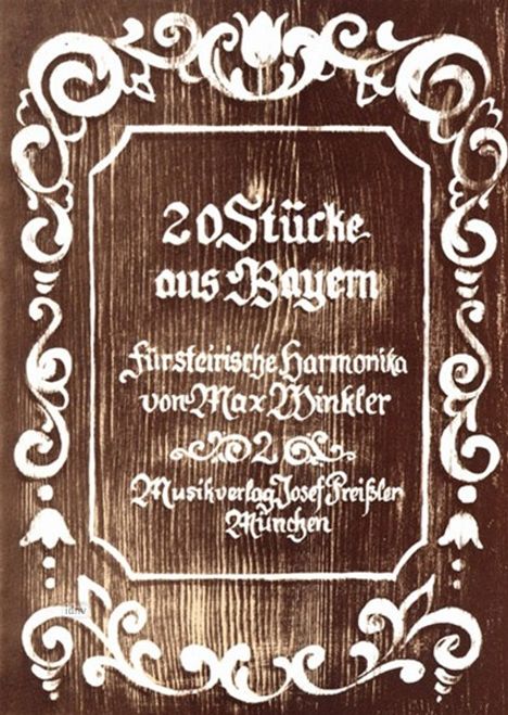 Max Winkler: 20 Stücke aus Bayern, Band 2, Noten
