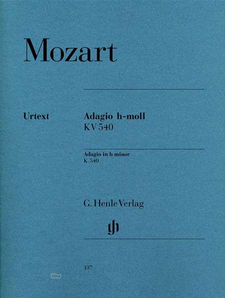 Adagio h-Moll KV 540, Klavier, Noten