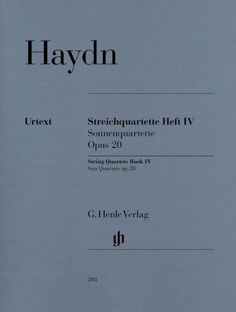 Haydn, J: Streichquartette Heft IV op. 20, Buch