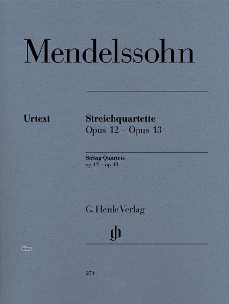 Streichquartette op.12 und 13, Noten