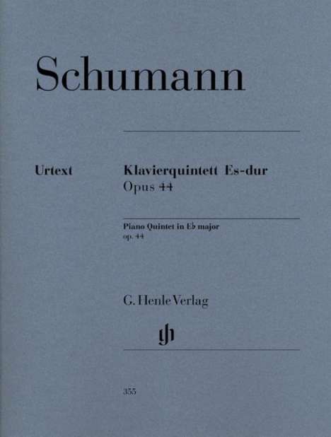 Robert Schumann (1810-1856): Schumann, Robert - Klavierquintett Es-dur op. 44, Buch