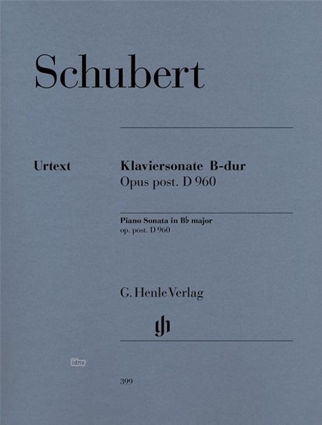 Franz Schubert: Klaviersonate B-Dur D 960, Noten