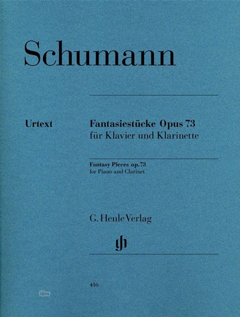 Fantasiestücke für Klavier und Klarinette op.73, Klavierpartitur u. Einzelstimme, Noten