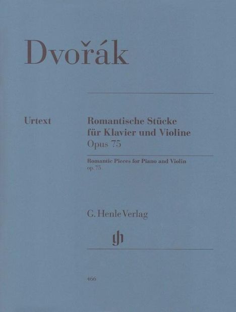 Dvorák, Antonín - Romantische Stücke op. 75 für Klavier und Violine, Noten