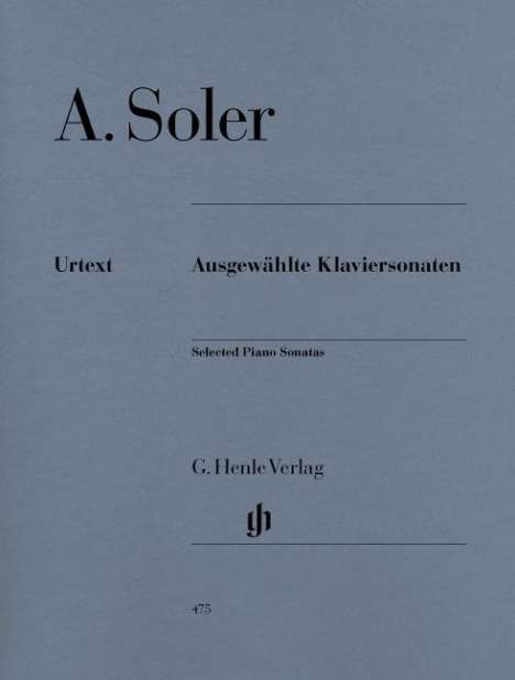 Soler, P: Ausgewählte Klaviersonaten, Noten