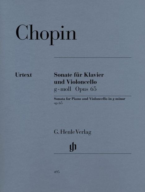 Sonate für Violoncello und Klavier g-moll op. 65, Noten