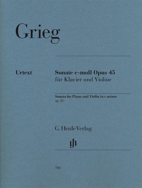 Grieg, Edvard - Violinsonate c-moll op. 45, Noten