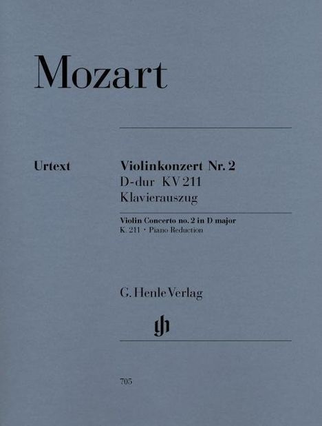 Wolfgang Amadeus Mozart: Mozart, W: Violinkonzert Nr. 2 D-dur KV 211, Noten
