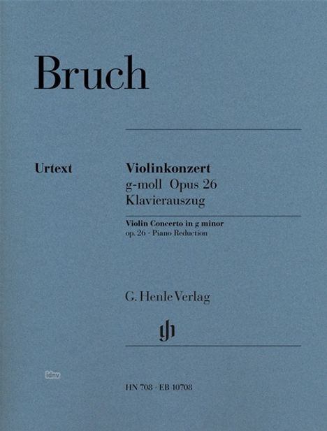 Violinkonzert g-Moll op.26, Klavierauszug, Noten