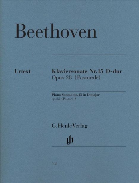 Ludwig van Beethoven (1770-1827): Beethoven, Ludwig van - Klaviersonate Nr. 15 D-dur op. 28 (Pastorale), Buch