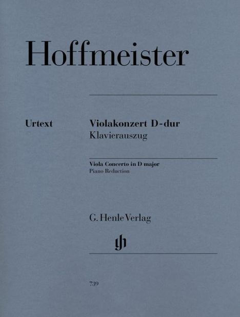 Hoffmeister, Franz Anton - Violakonzert D-dur, Noten
