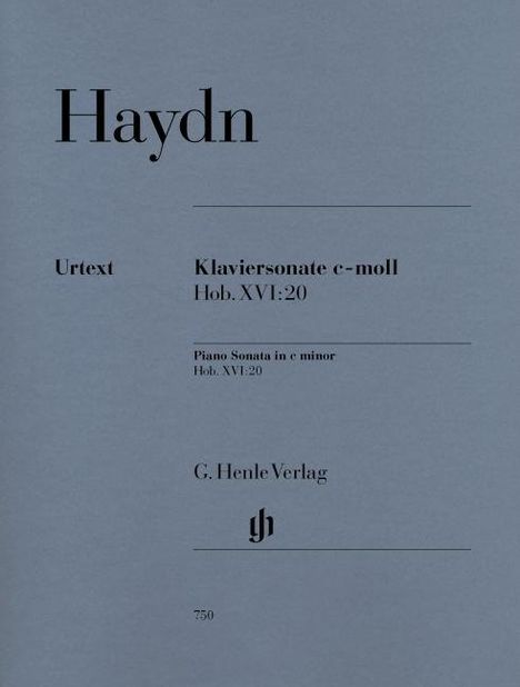 Haydn, J: Klaviersonate c-moll Hob. XVI:20, Buch