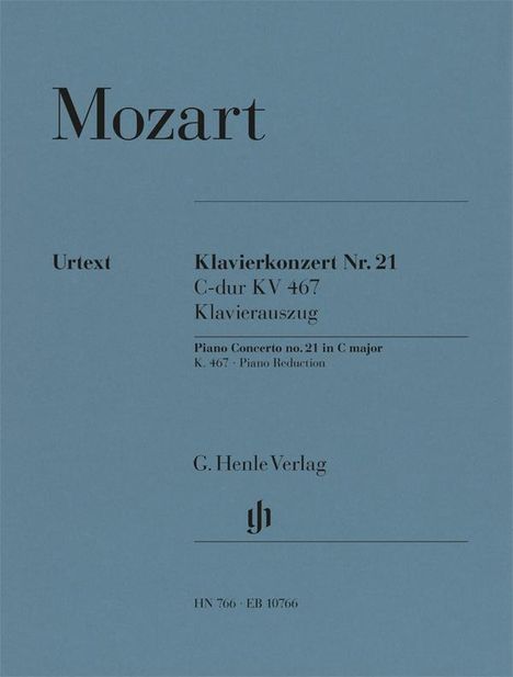 Wolfgang Amadeus Mozart: Konzert für Klavier und Orchester C-dur KV 467, Noten